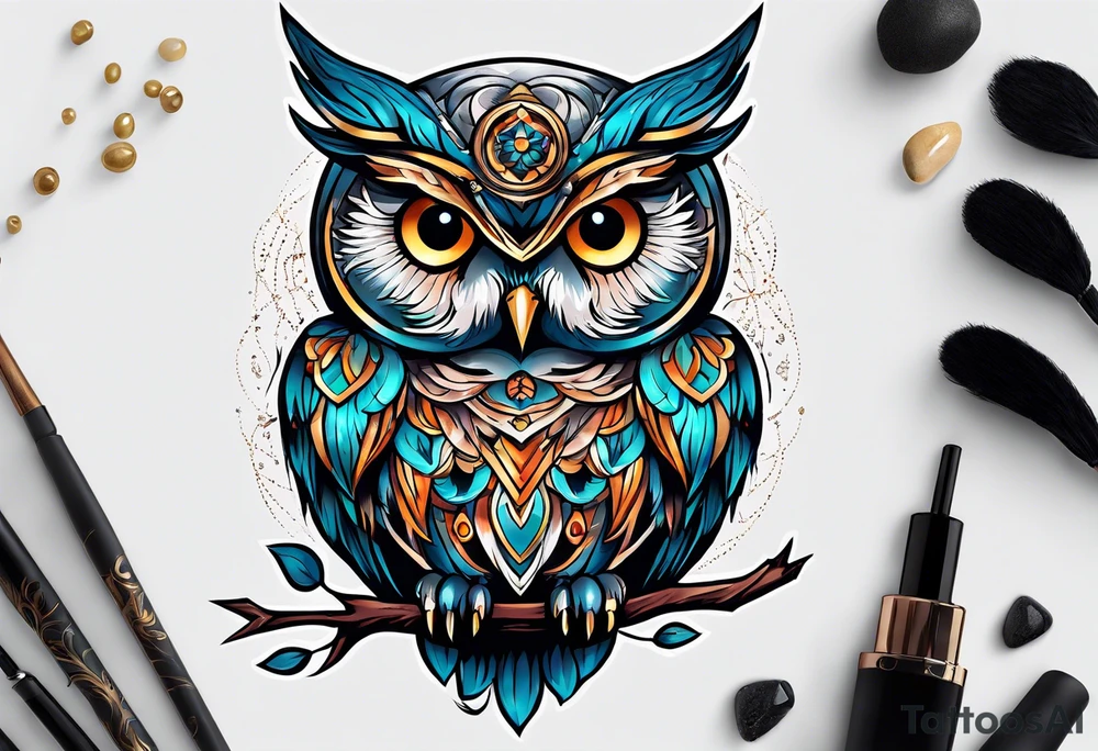 Owl Mage tattoo idea