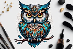 Owl Mage tattoo idea