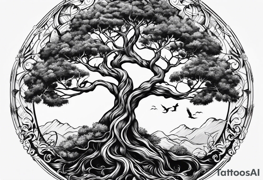 tree of life tattoo idea