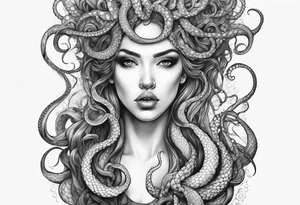choking tentacle tattoo idea
