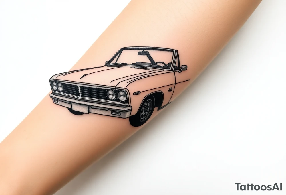Lowered holden commodore tattoo idea