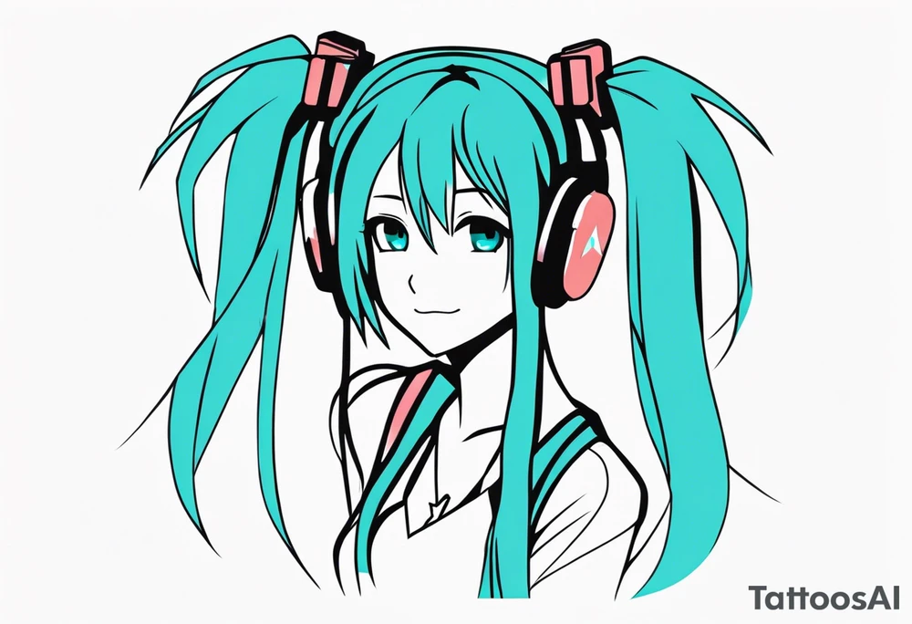 hatsune miku tattoo idea