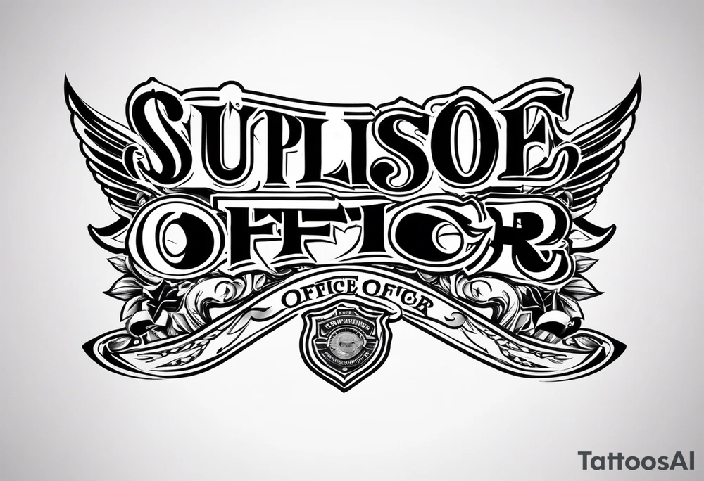 sunglasses Officer tattoo idea