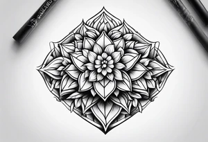 geometric hops tattoo idea