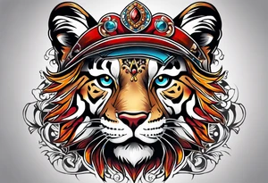 Casino animals tattoo idea