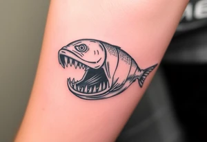 Fish mouth tattoo idea