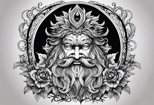 Greenman design on my arm. Incorporating divine masculine, pagan, Pan, a phallus subtlety in the design as well. Brotherhood. tattoo idea