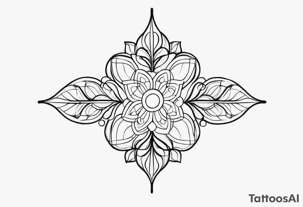 a simple design using only 4 dots tattoo idea