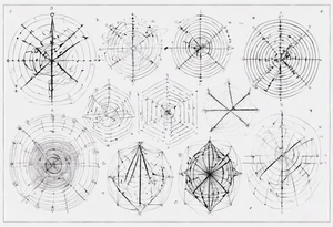 The mathematical friendship graph from graph theory that is cute, with vertices and edges, not an actual wind tattoo idea