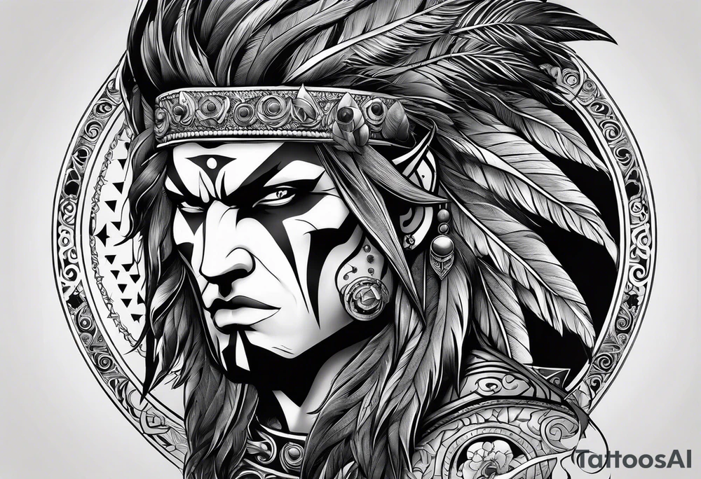 LOBO AULLANDO A LA LUNA tattoo idea