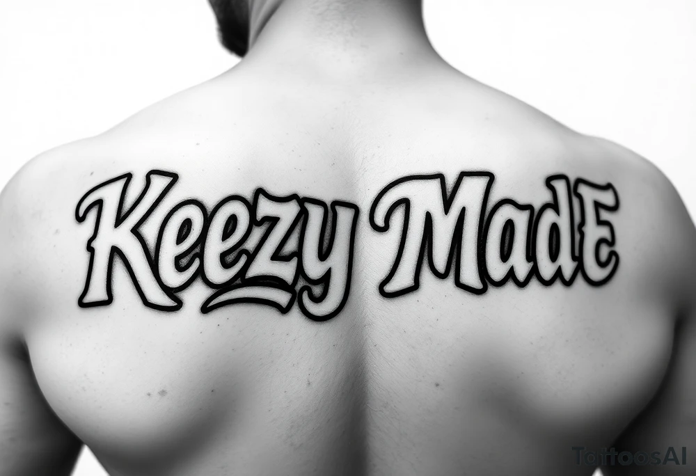 (KeezY MadE) fat bubble letters tattoo idea