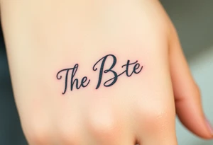 The letter “B” in cursive tattoo idea