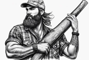 Lumber jack tattoo idea