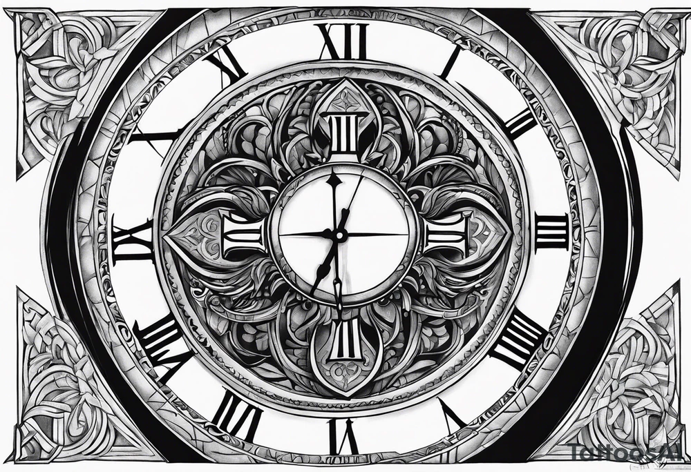 PlainCross with Roman numeral Jan 18 2023 tattoo idea