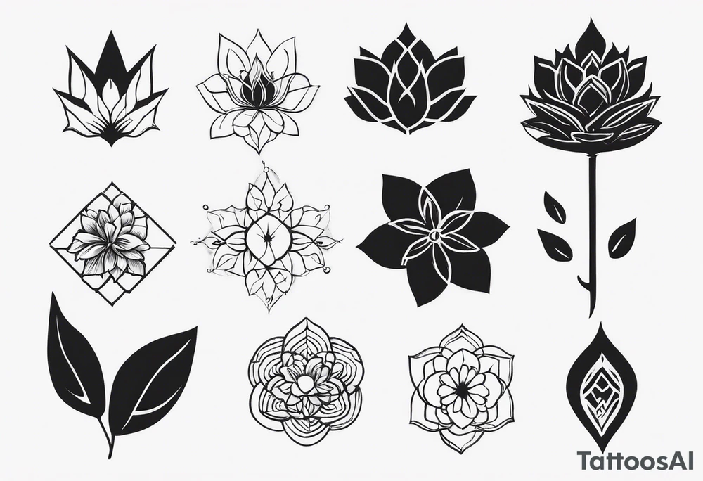 Нежные пионы с центральной звездой илиниями tattoo idea Нежные пионы с центральной звездой илиниями tattoo idea