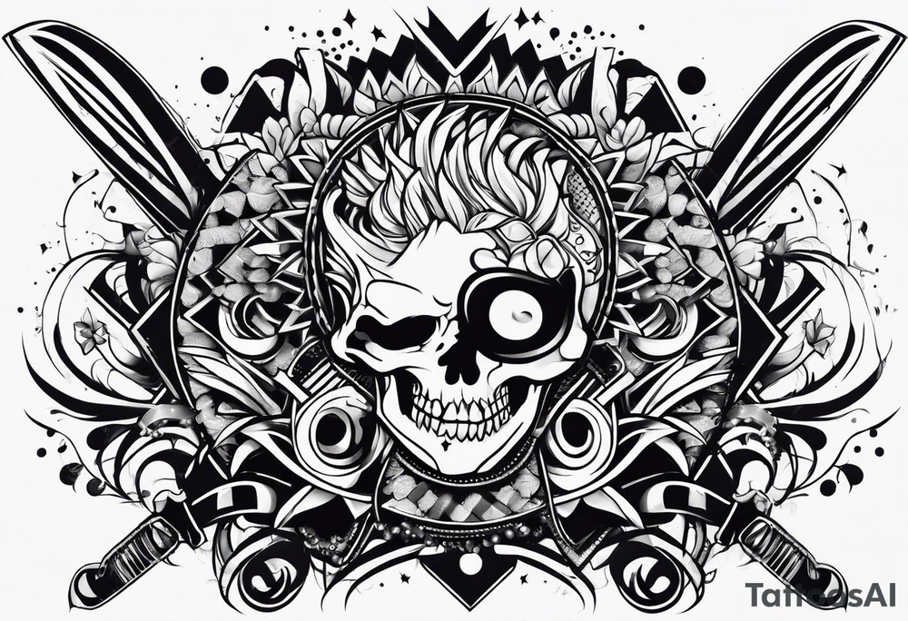 punk rocker tattoo idea