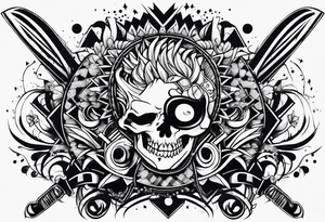 punk rocker tattoo idea
