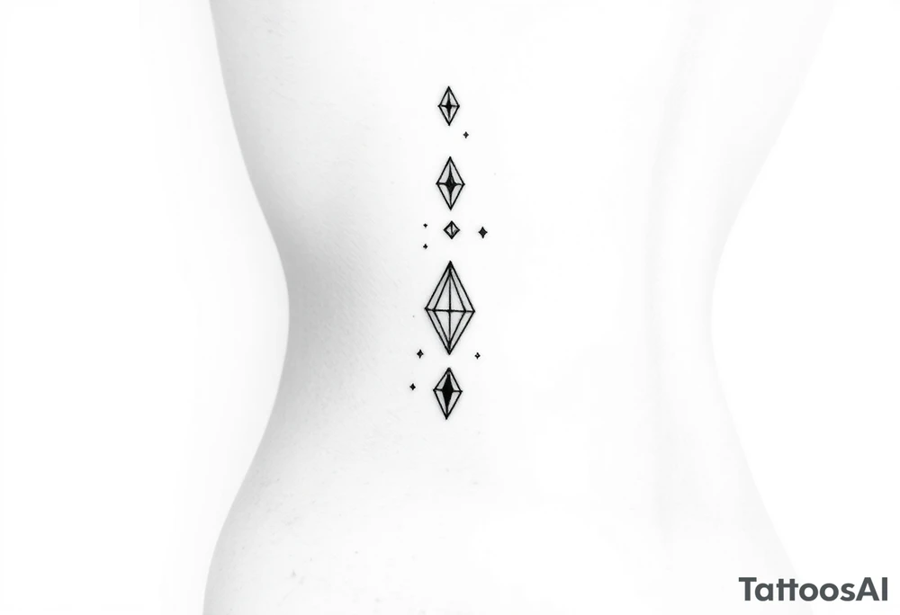 small dainty tattoos to add to spine tattoo idea