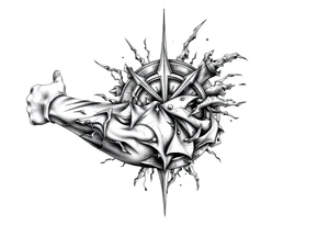 Symbol of a chaotic life with mental health struggles tattoo idea