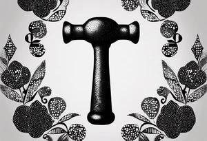 A simple hammer tattoo idea