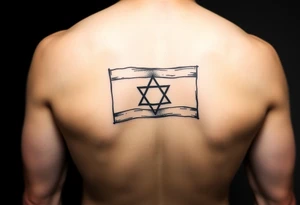 Israel flag tattoo idea