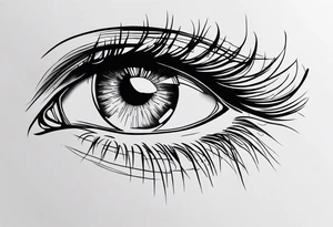 Realistic Eye tattoo idea