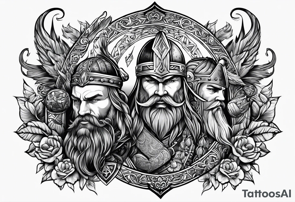 viking friendship tattoo idea tattoo idea