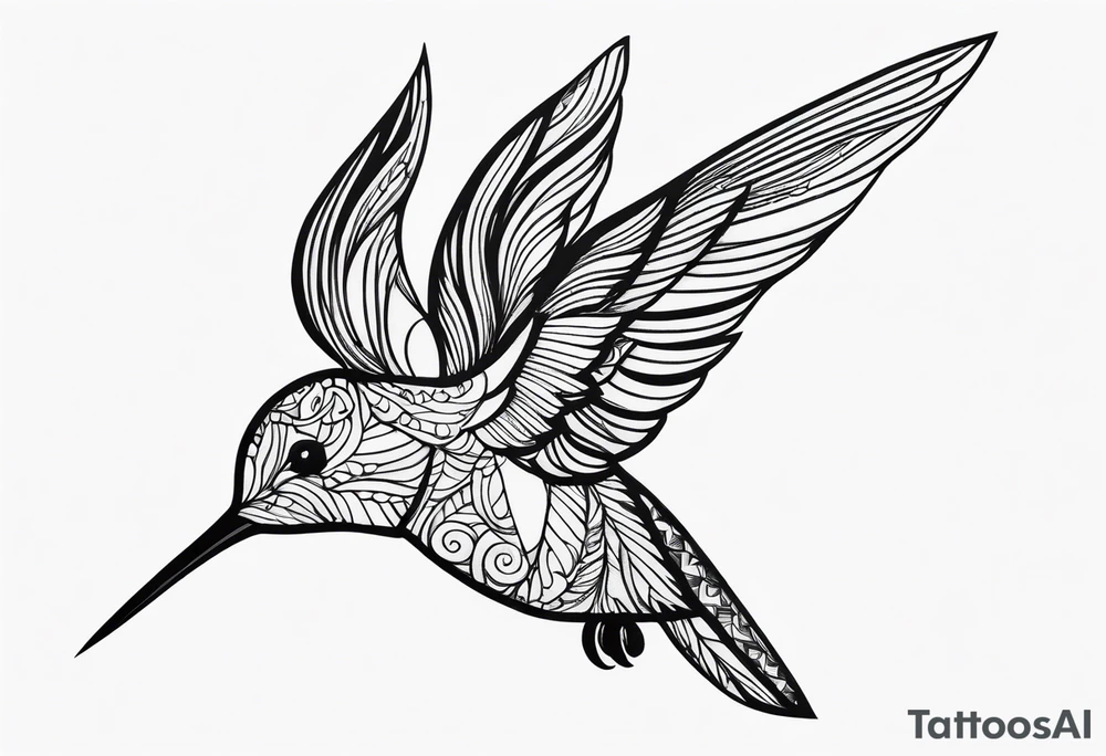 Hummingbird tattoo idea