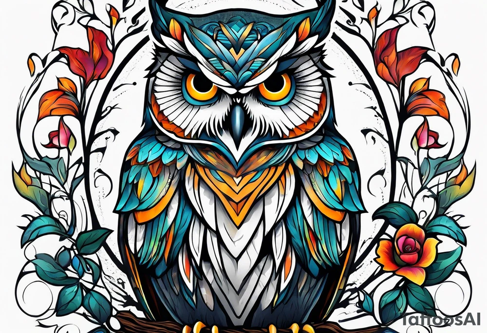 Owl tattoo idea