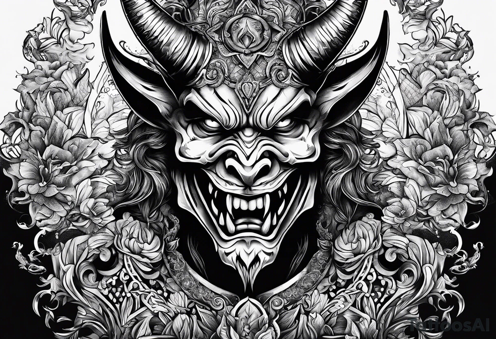 Write the Sentence: "Don't deal with the devil" tattoo idea