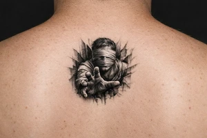 Reaching out for help in silence tattoo idea