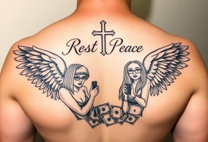 Rest in peace dad lowrider girls and money tattoo idea