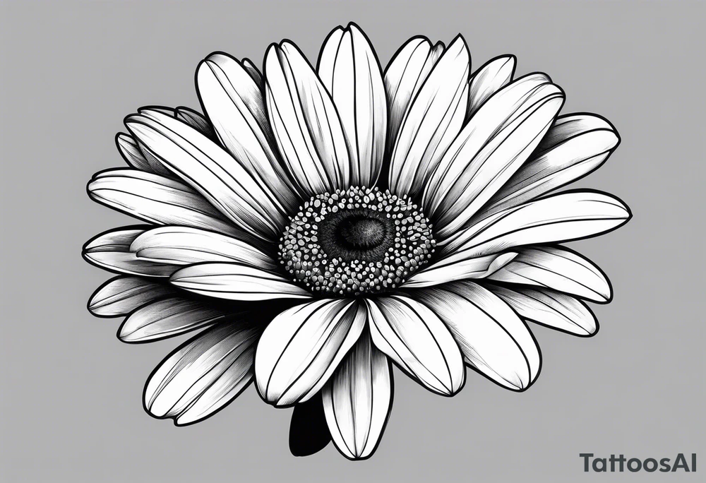 daisy semi colon tattoo idea