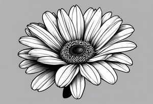 daisy semi colon tattoo idea