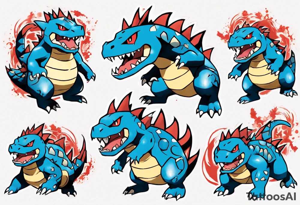Feraligatr pokemon tattoo idea