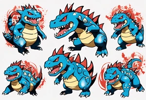 Feraligatr pokemon tattoo idea