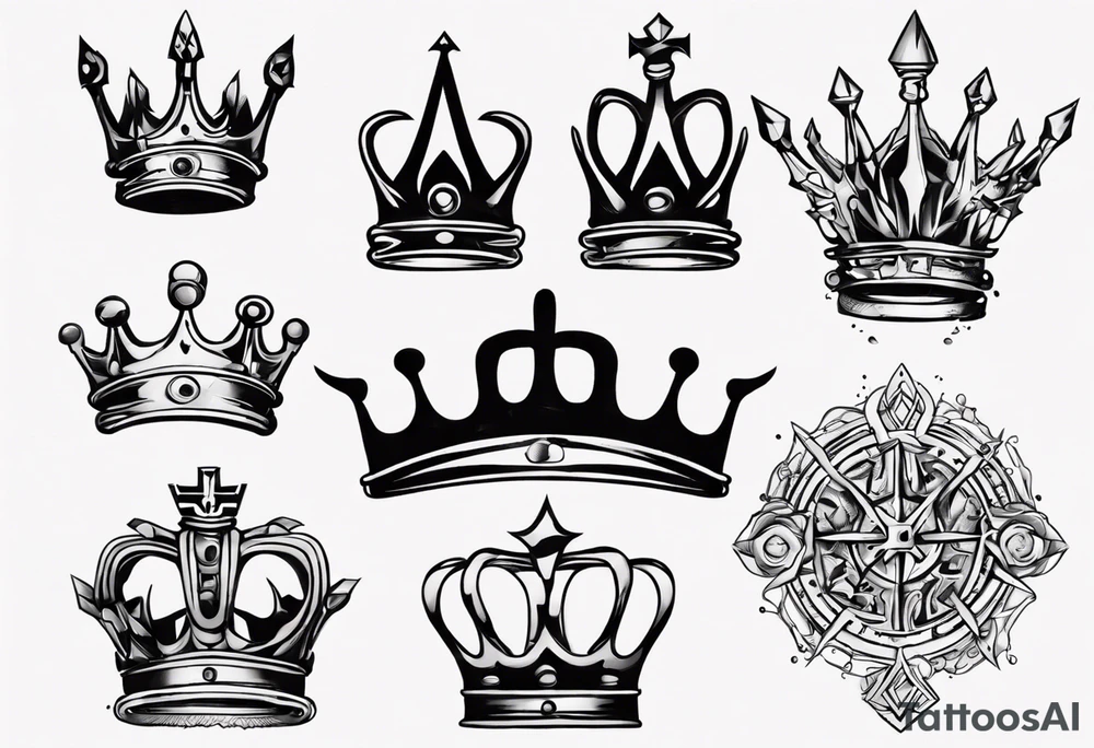 a kings crown tattoo idea