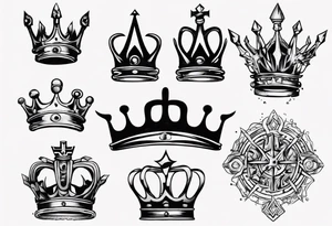 a kings crown tattoo idea