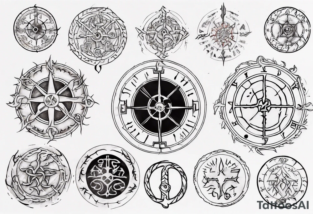 Lord of the rings, Vegvisir tattoo idea