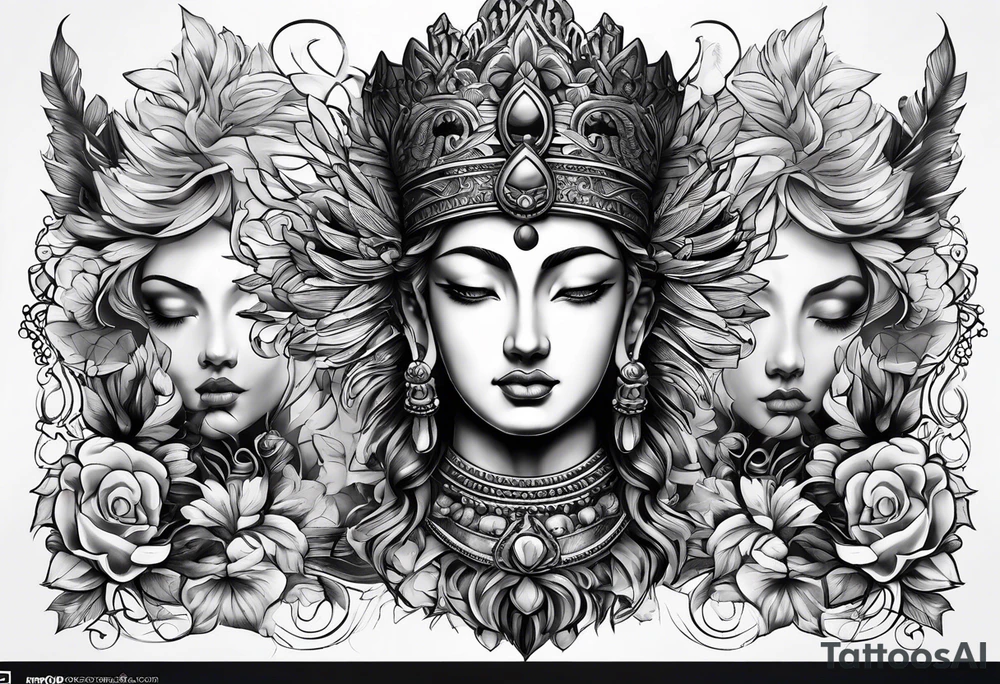 Alte Statue kopf gerissen tattoo idea