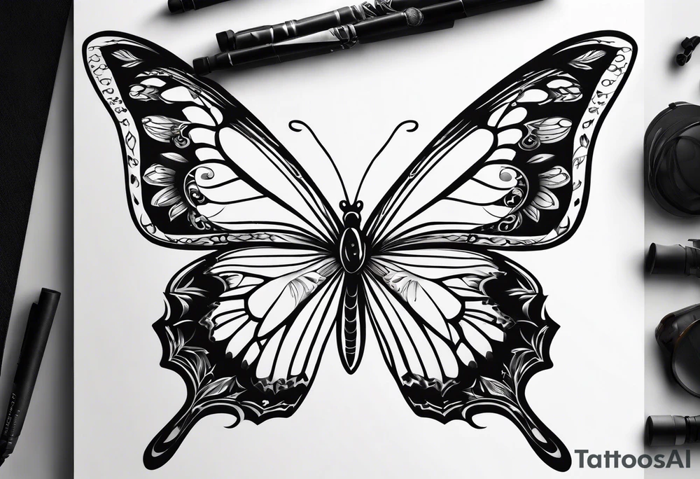 Butterflies tattoo idea