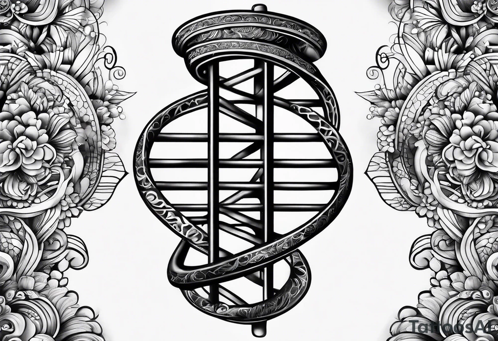 Dna strand tattoo idea