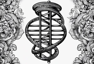 Dna strand tattoo idea