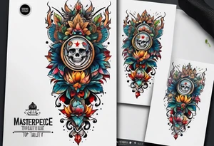 Knee tattoo tattoo idea