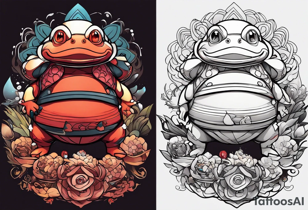 Jiraiya Naruto Gamakichi toad tattoo idea