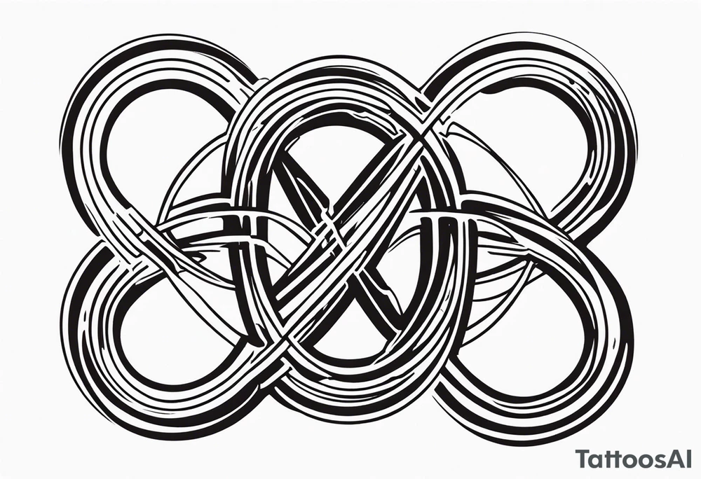 The phrase TB5 surrounded by double infinity symbol tattoo idea The phrase TB5 surrounded by double infinity symbol tattoo idea