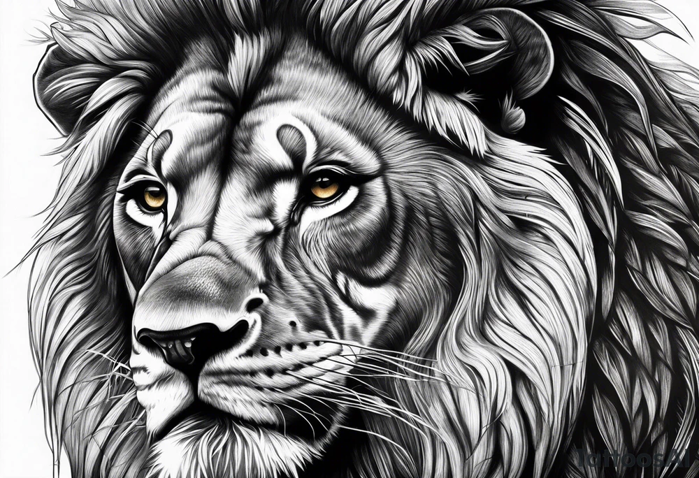 Jamaican lion tattoo idea