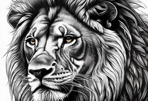 Jamaican lion tattoo idea
