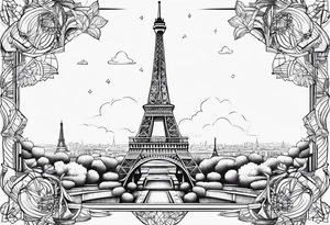 Eiffel tower tattoo idea