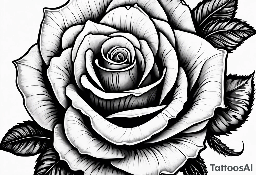 a human hand holding on to a single rose stem tattoo idea